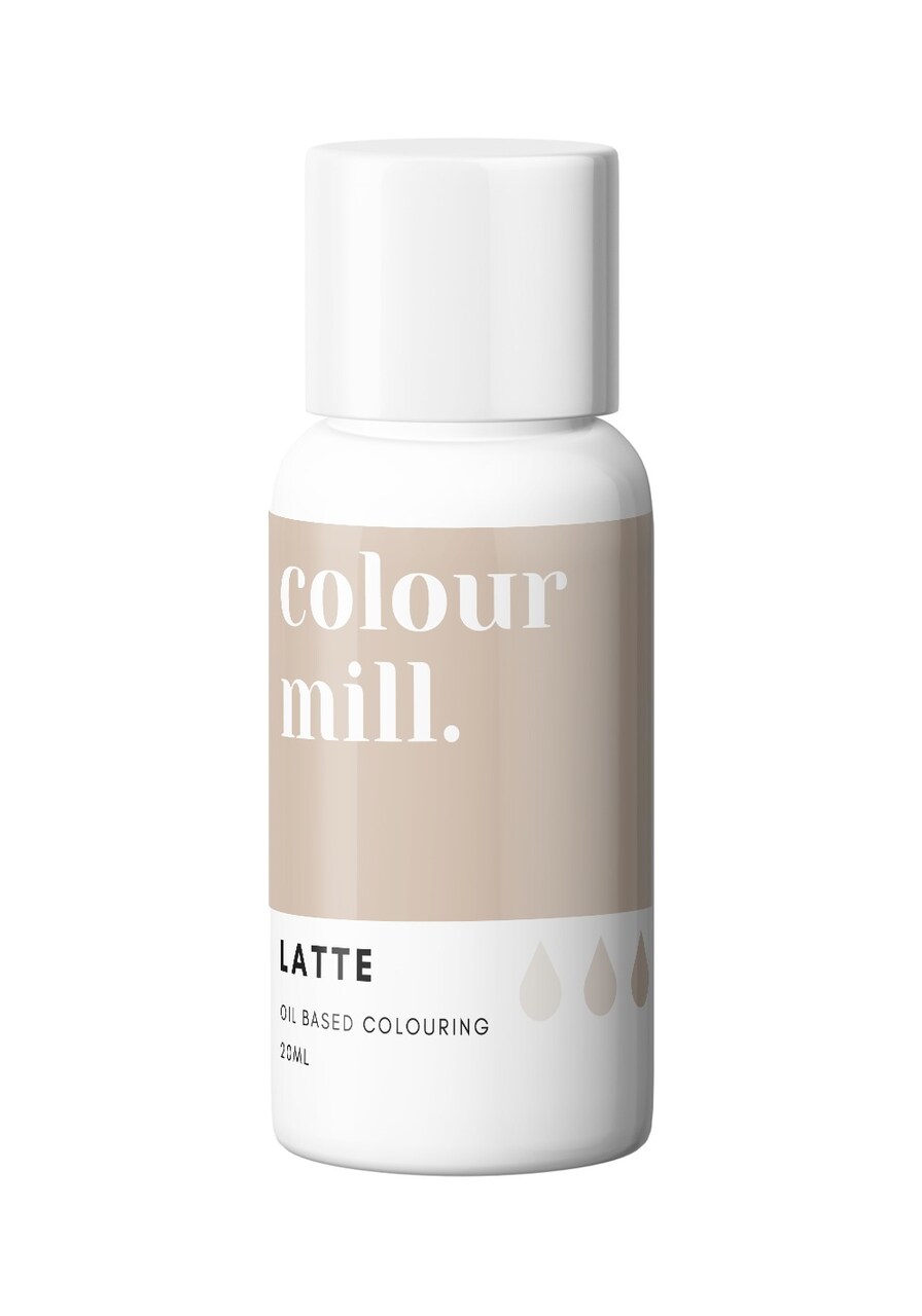 20ml Latte Oil Based Colouring for Chocolate Buttercream Ganache Cake Batter Fondant and More
